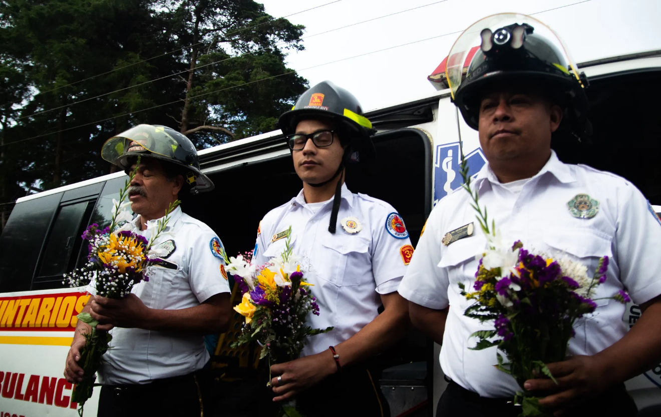  Bomberos Voluntarios de San José Pinula. (Foto: David Toro) 